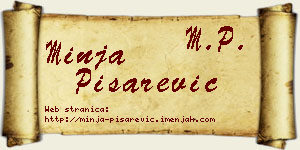 Minja Pisarević vizit kartica